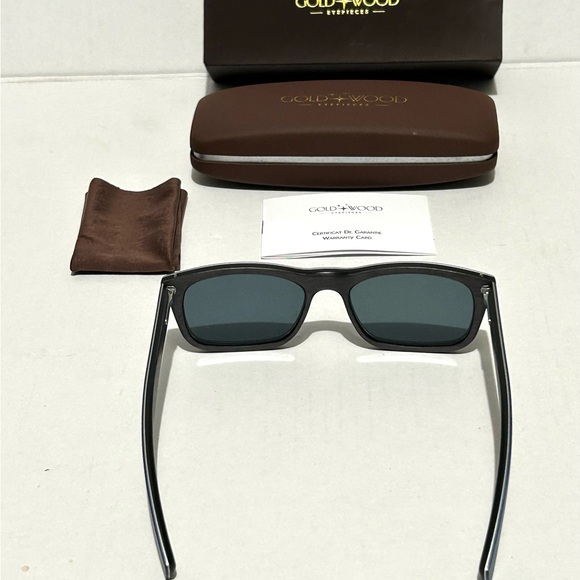 COPY - Gold & wood Sunglass main image 4